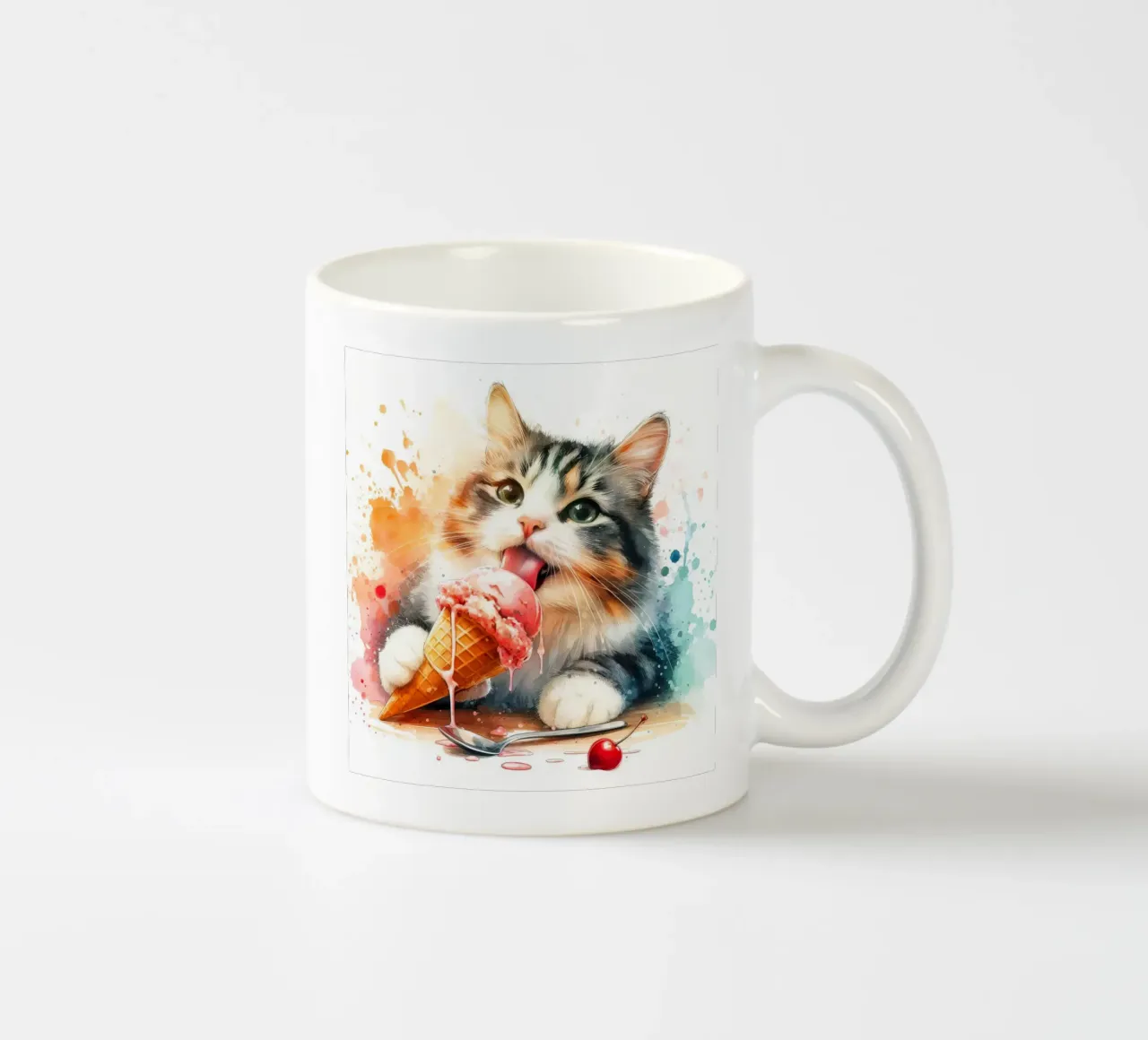 Gatto molto freddo tazza in ceramica da 🎁 ARTVI-SHOP