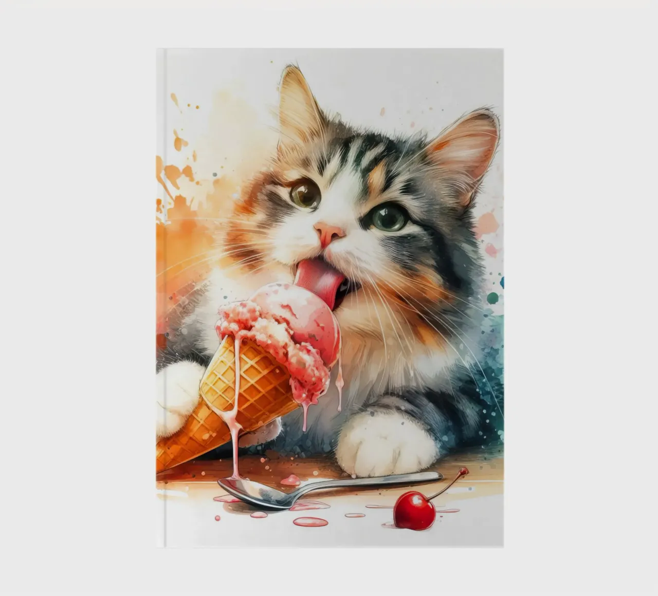 Ub very cold cat notebook by 🎁 ARTVI-SHOP