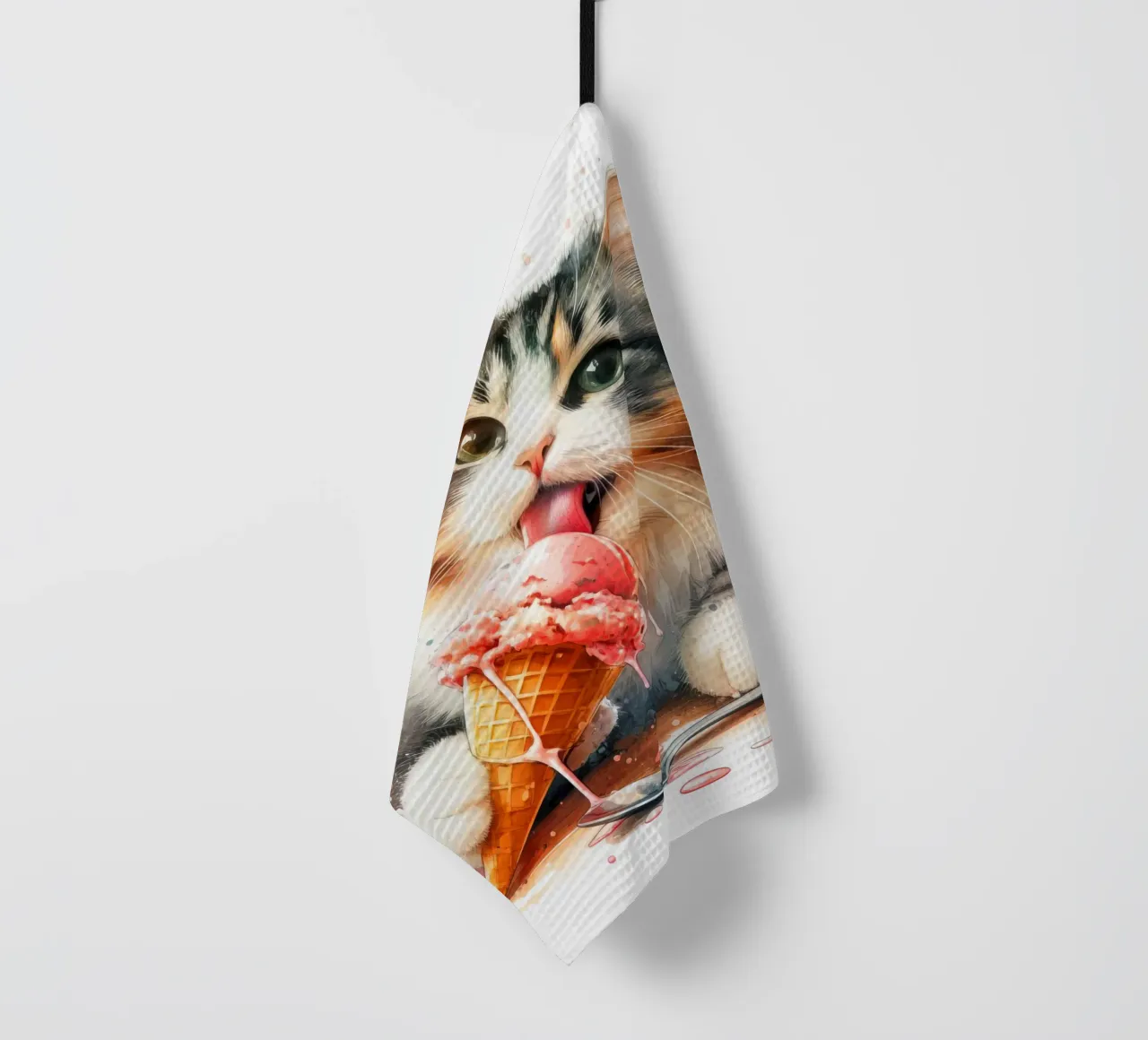 Un chat très froid torchon de 🎁 ARTVI-SHOP