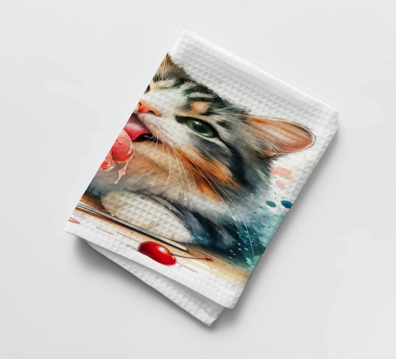 Un chat très froid torchon de 🎁 ARTVI-SHOP