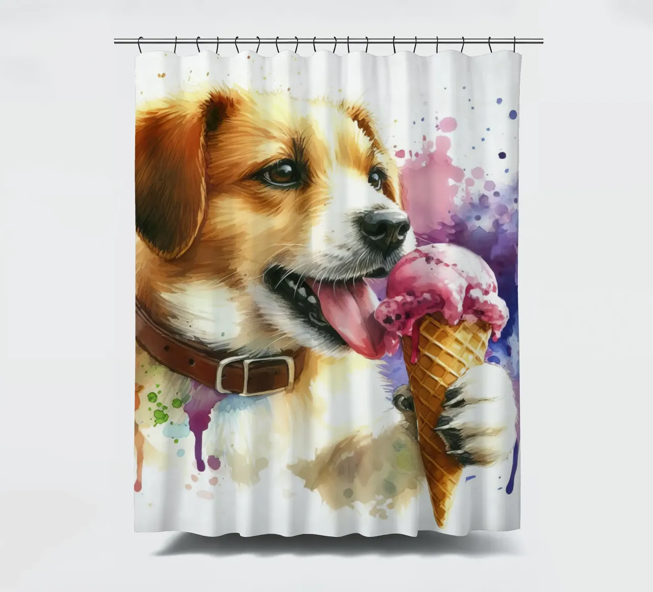 Cane Ub molto freddo tenda da doccia da 🎁 ARTVI-SHOP