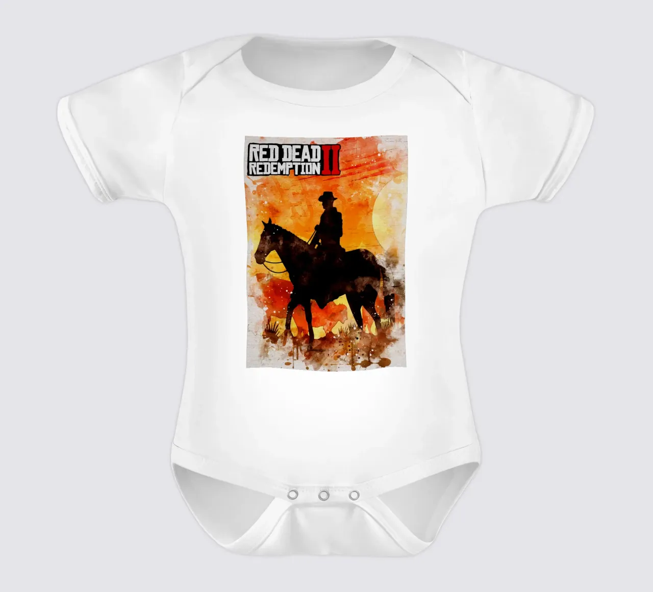 Red Dead Redemption II body neonato maniche corte da CreativeStudio