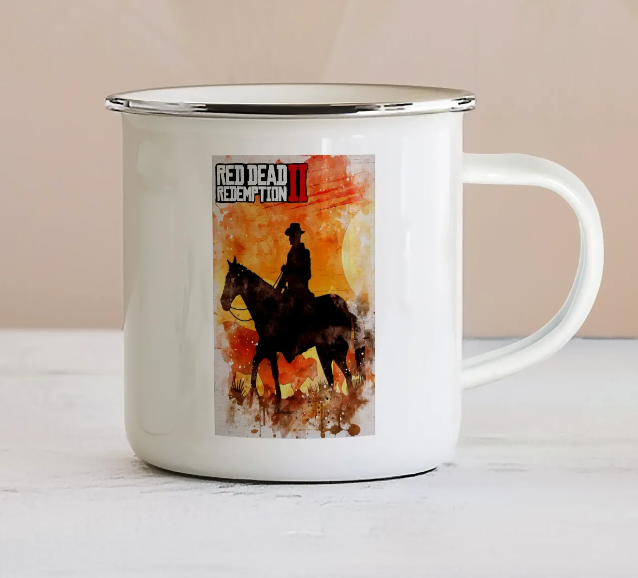 Red Dead Redemption II tazza in smalto da CreativeStudio