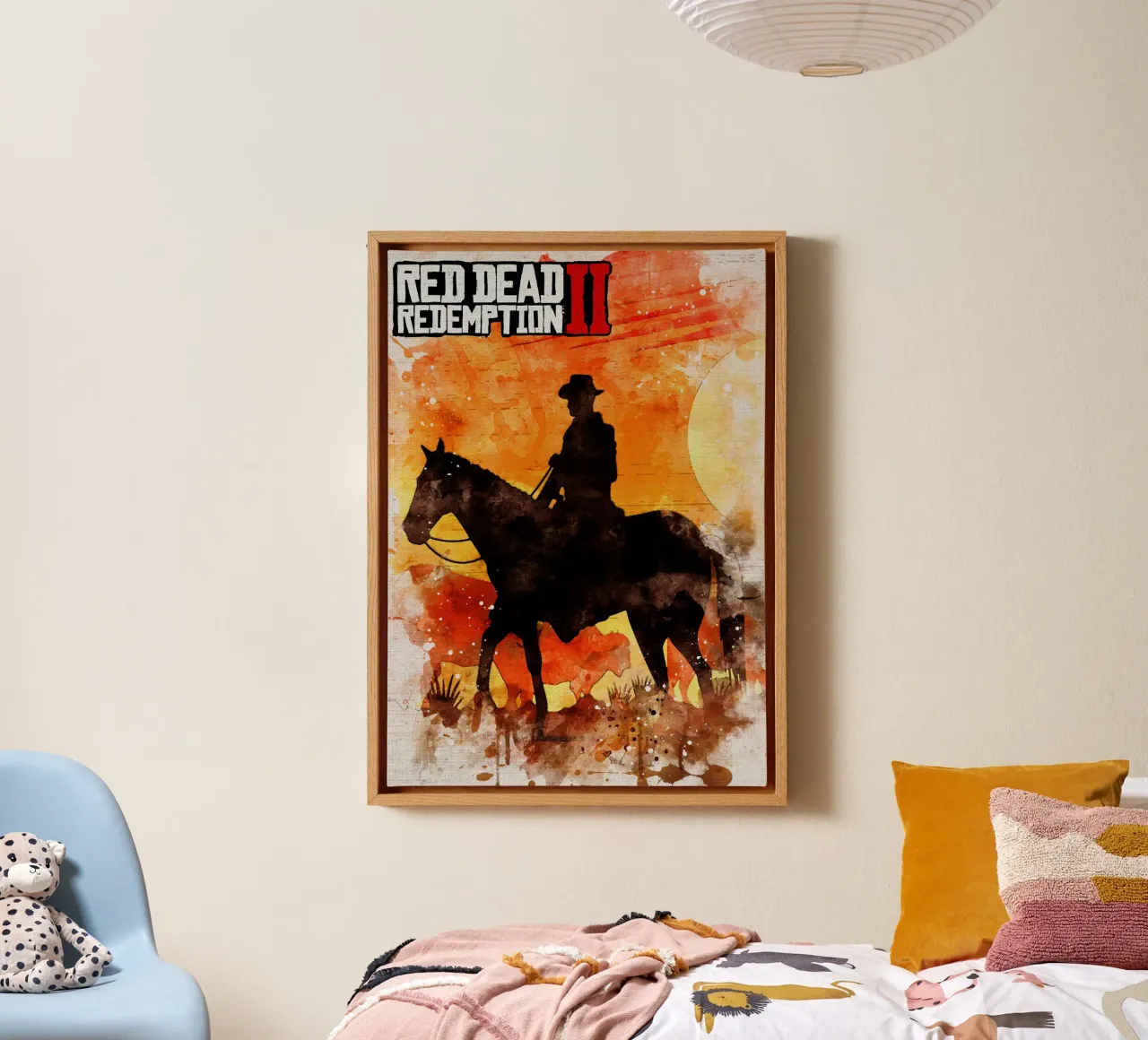 Red Dead Redemption II tela con Cornice a cassetta da CreativeStudio