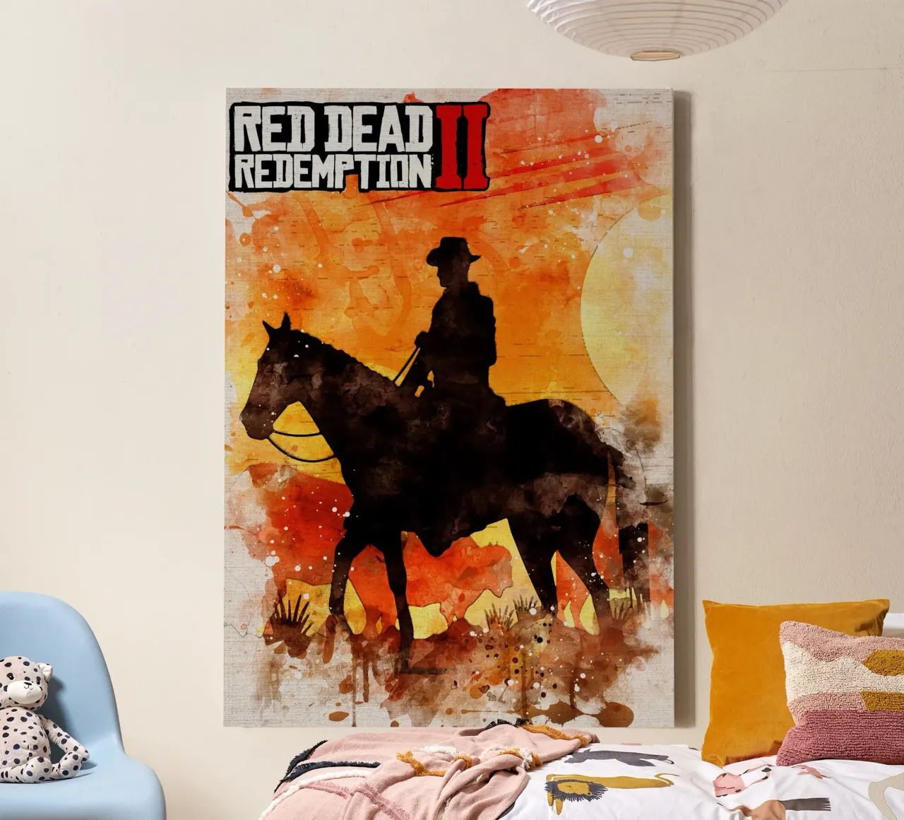 Red Dead Redemption II tela con Cornice a cassetta da CreativeStudio