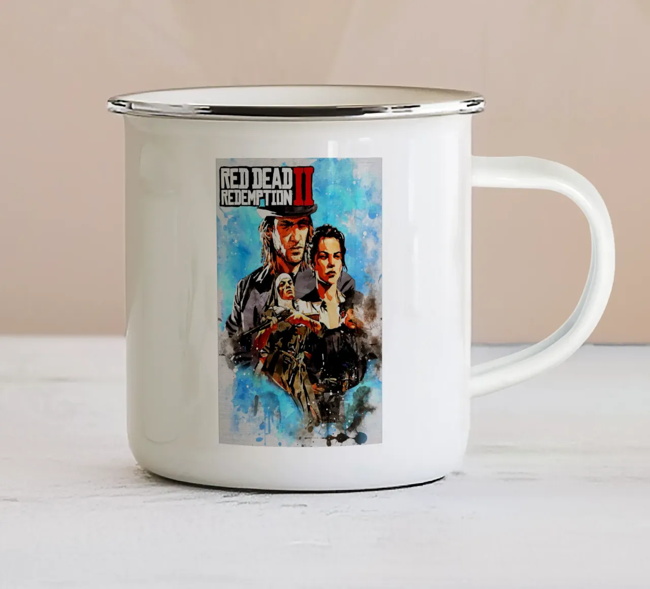 Red Dead Redemption II tazza in smalto da CreativeStudio