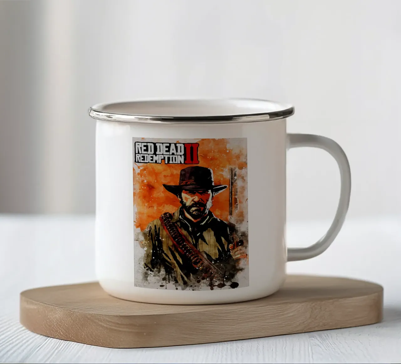 Red Dead Redemption II tazza in smalto da CreativeStudio