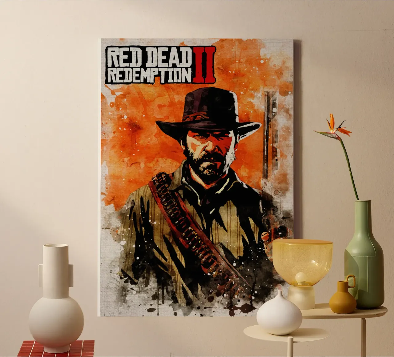 Red Dead Redemption II tela con Cornice a cassetta da CreativeStudio