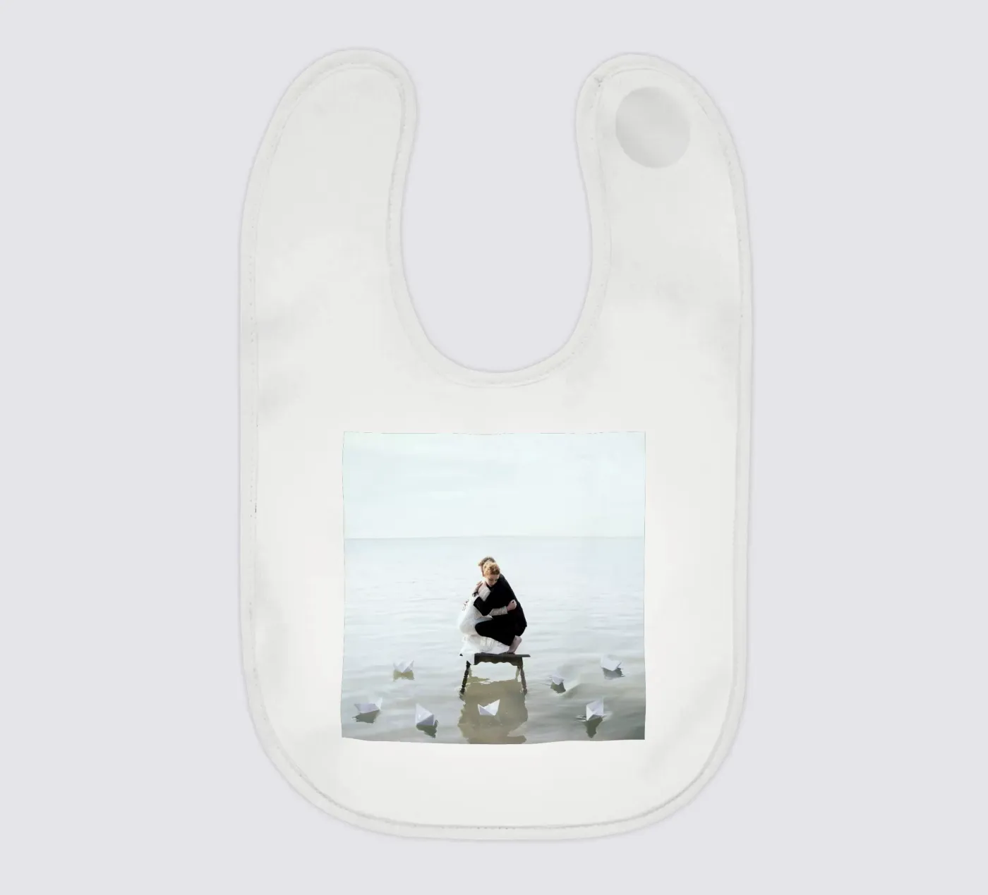 Fear baby bib by Jovana Rikalo