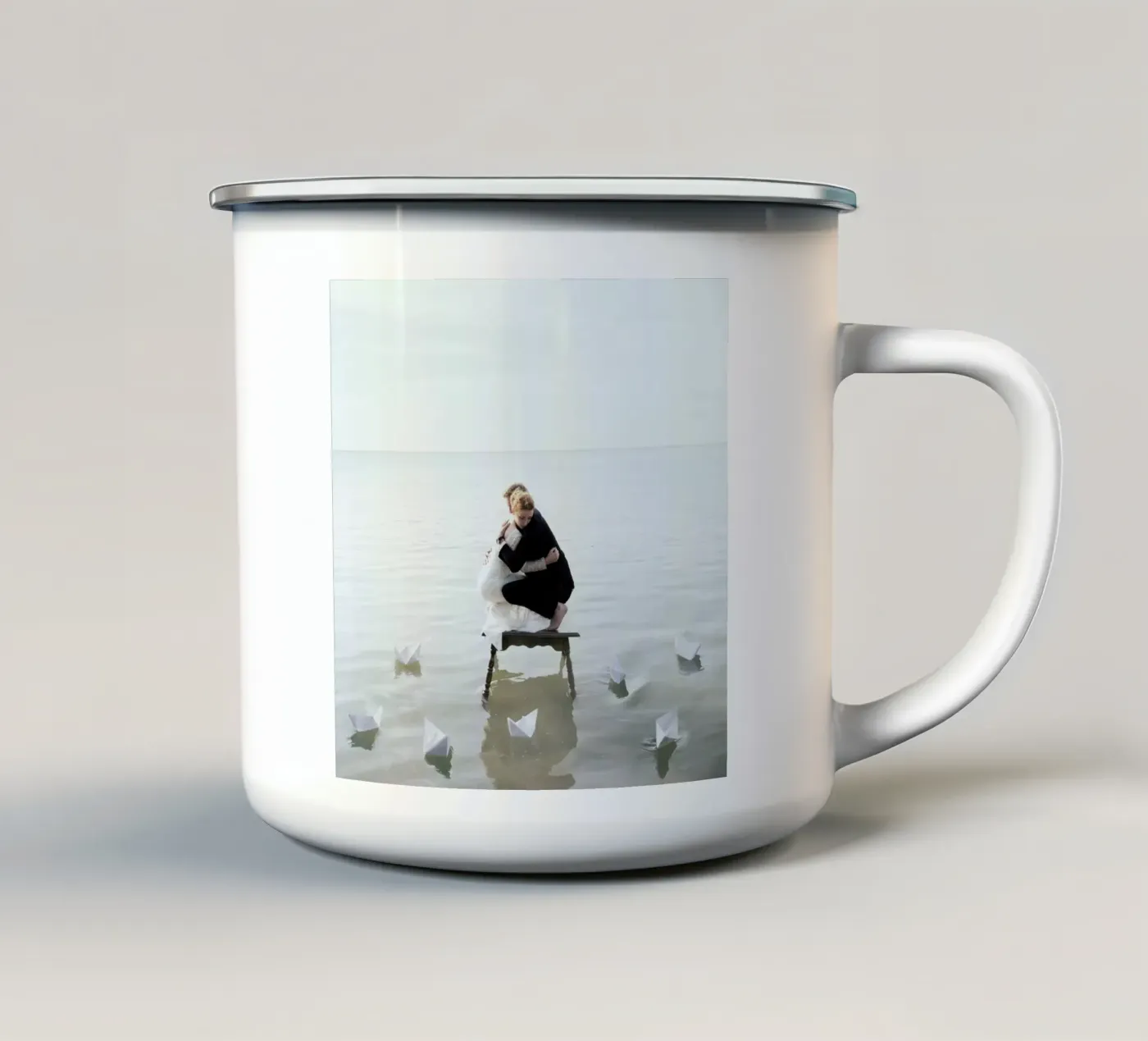 Fear enamel mug by Jovana Rikalo