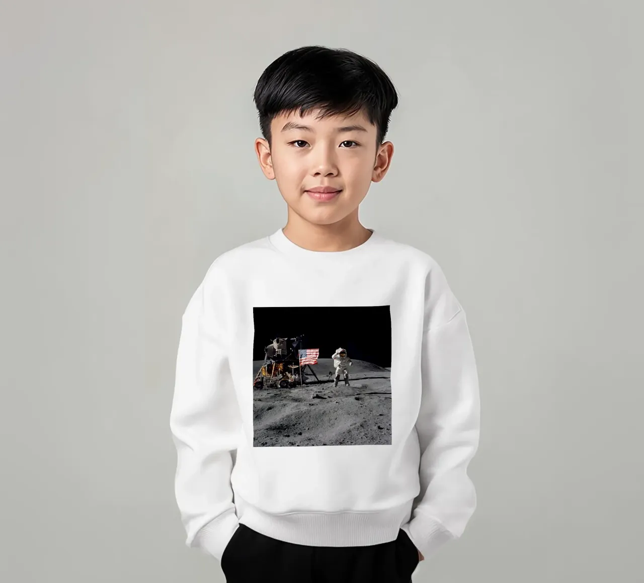 Astronauta sulla luna NASA felpa bambino da 🎁 ARTVI-SHOP