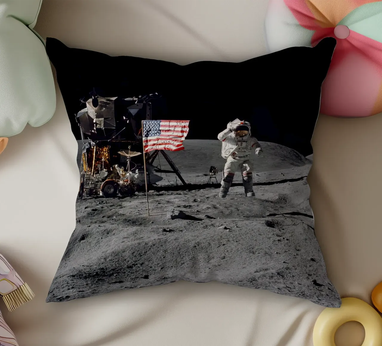Astronauta sulla luna NASA cuscino da 🎁 ARTVI-SHOP