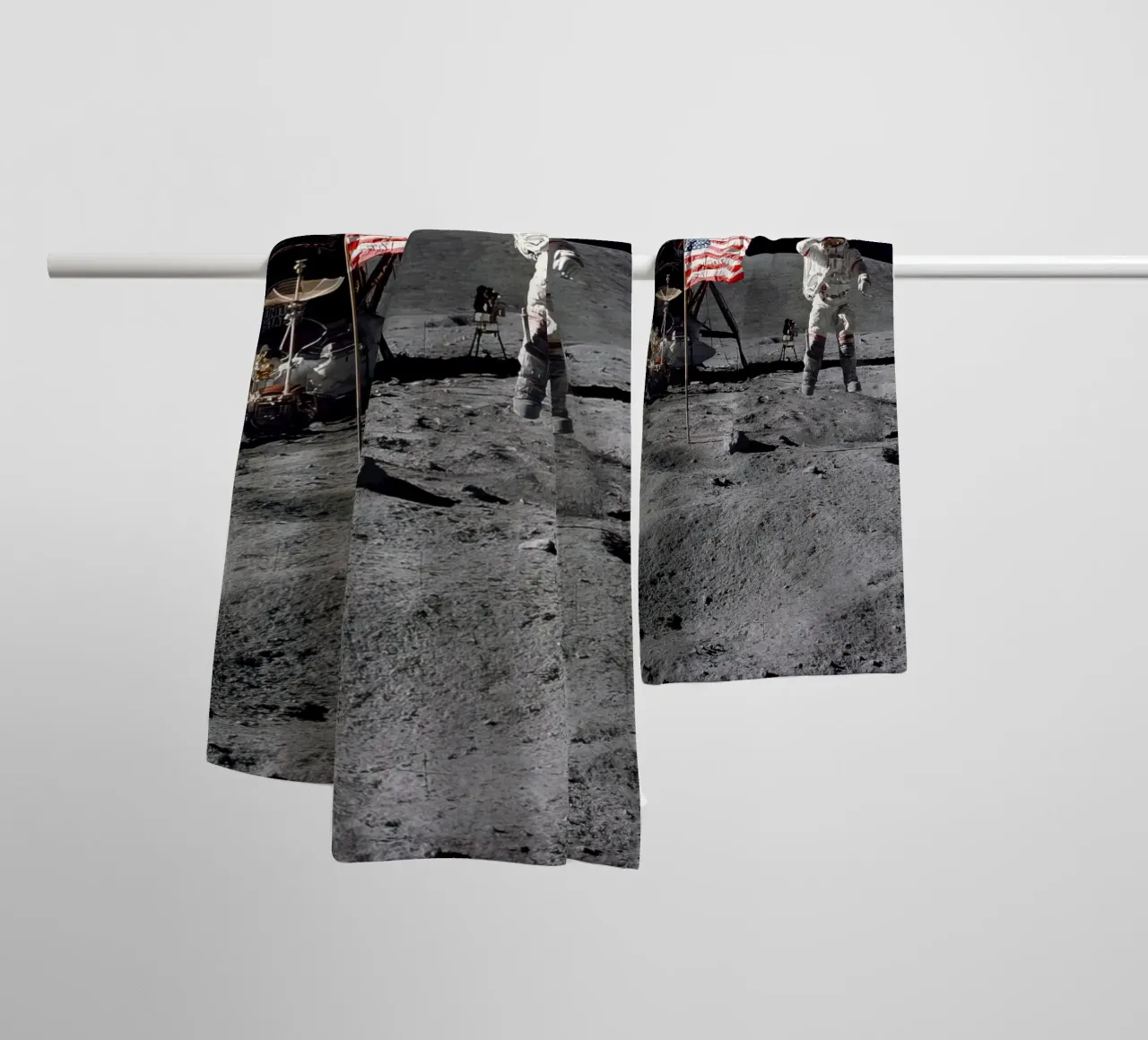 Astronauta sulla luna NASA asciugamano da bagno da 🎁 ARTVI-SHOP
