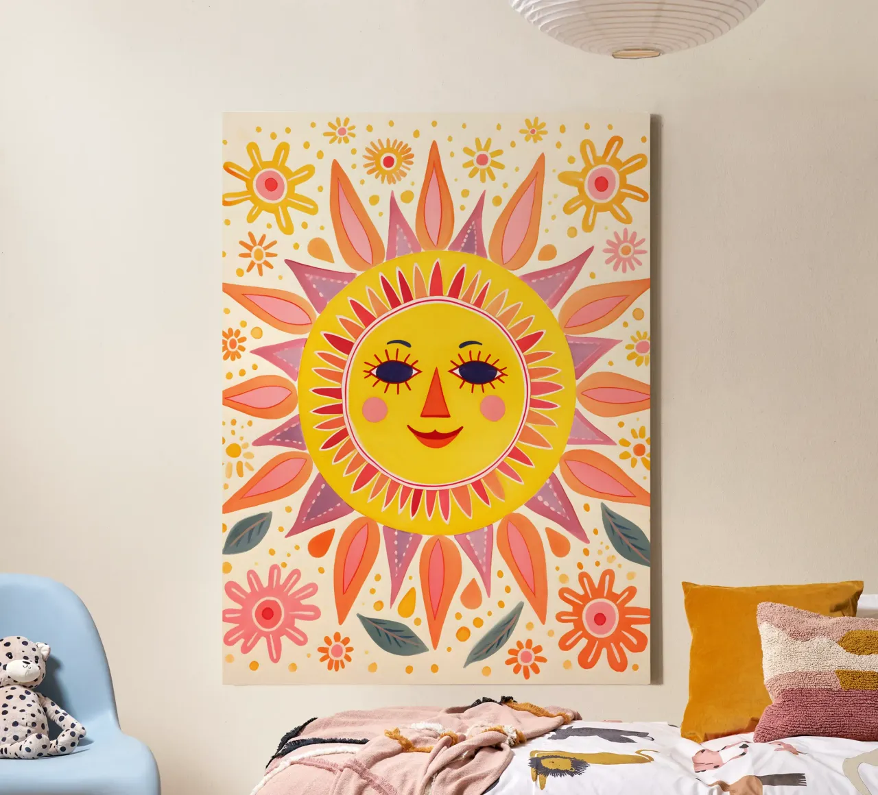 Sole allegro tela con Cornice a cassetta da KidzStudio