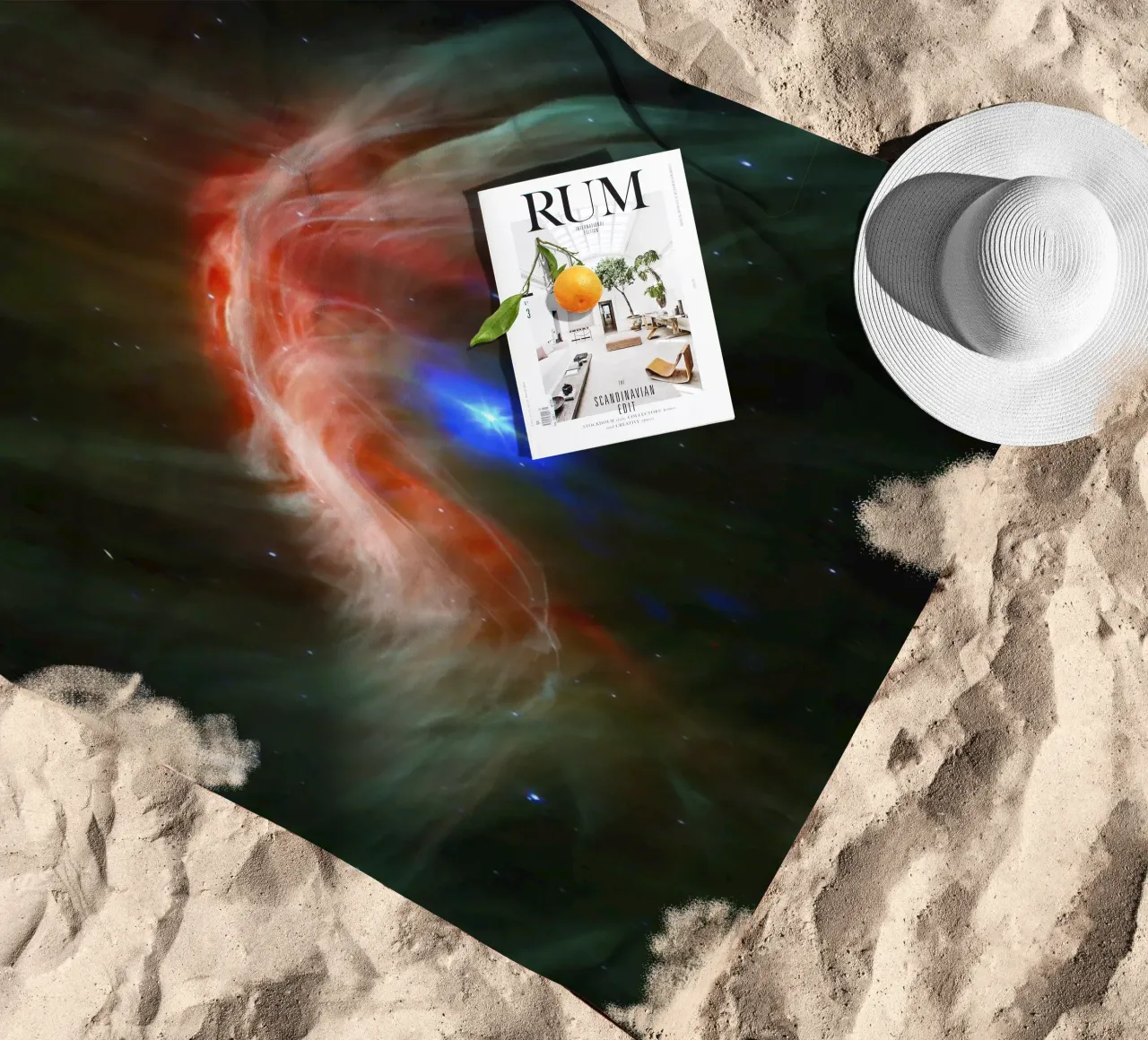 Immagine ripresa dal telescopio Hubble NASA telo mare da 🎁 ARTVI-SHOP