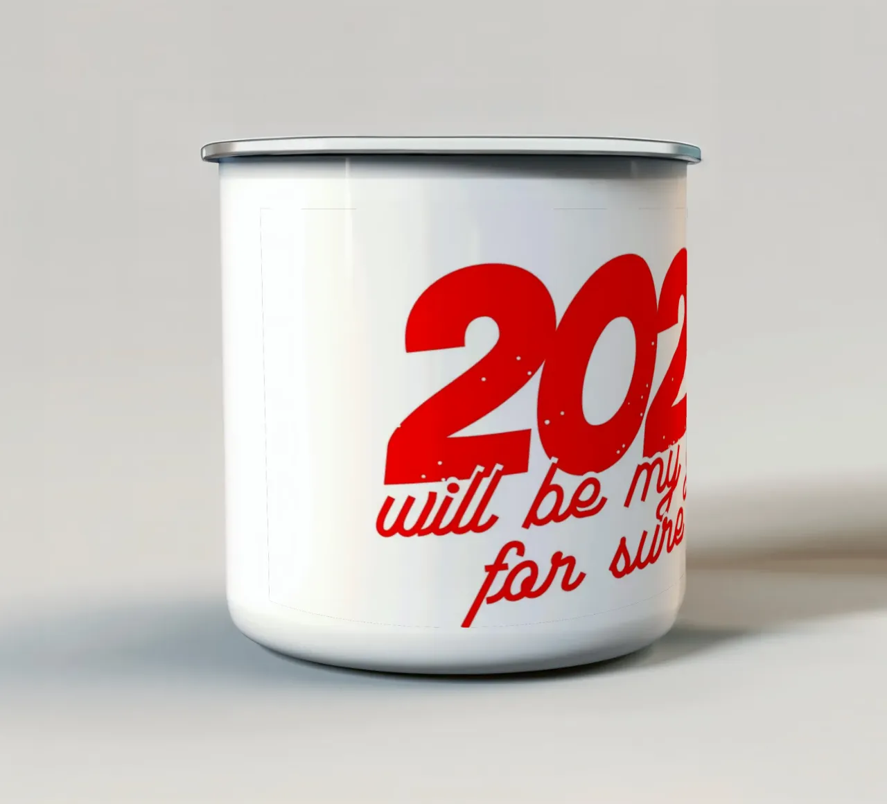 Happy New Year tazza in smalto da Dreamer10