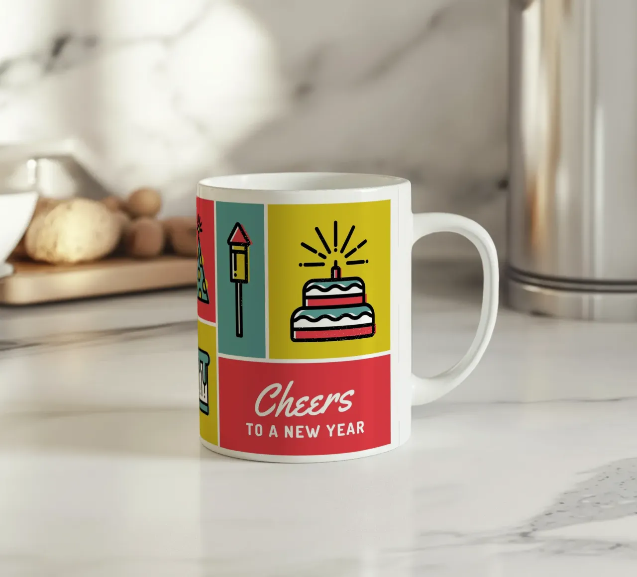 Happy New Year tazza in ceramica da Dreamer10