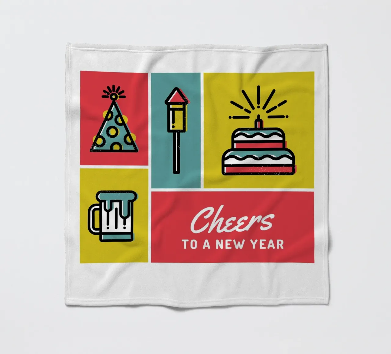 Happy New Year coperta in pile da Dreamer10