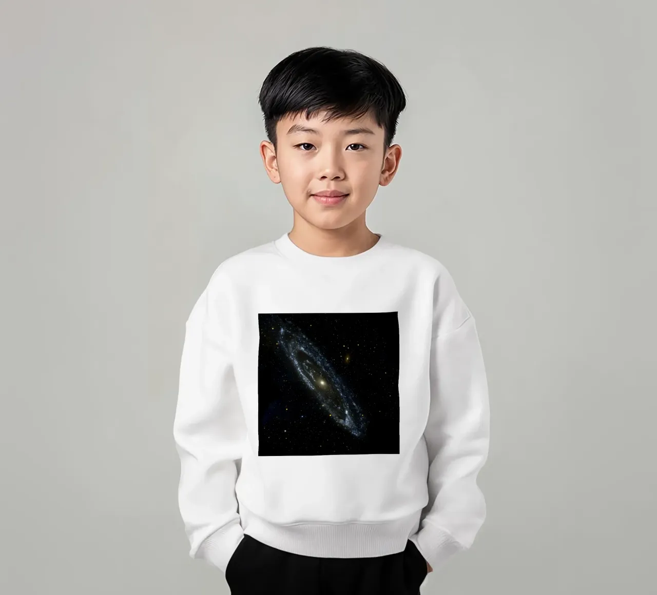 Galassia di Andromeda Immagine ripresa dal telescopio Hubble NASA felpa bambino da ARTVI-SHOP