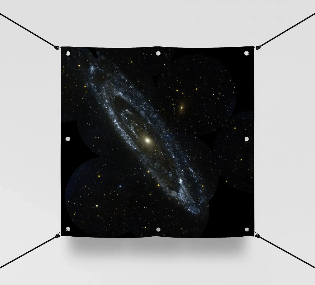 Galassia di Andromeda Immagine ripresa dal telescopio Hubble NASA telo in pvc da ARTVI-SHOP