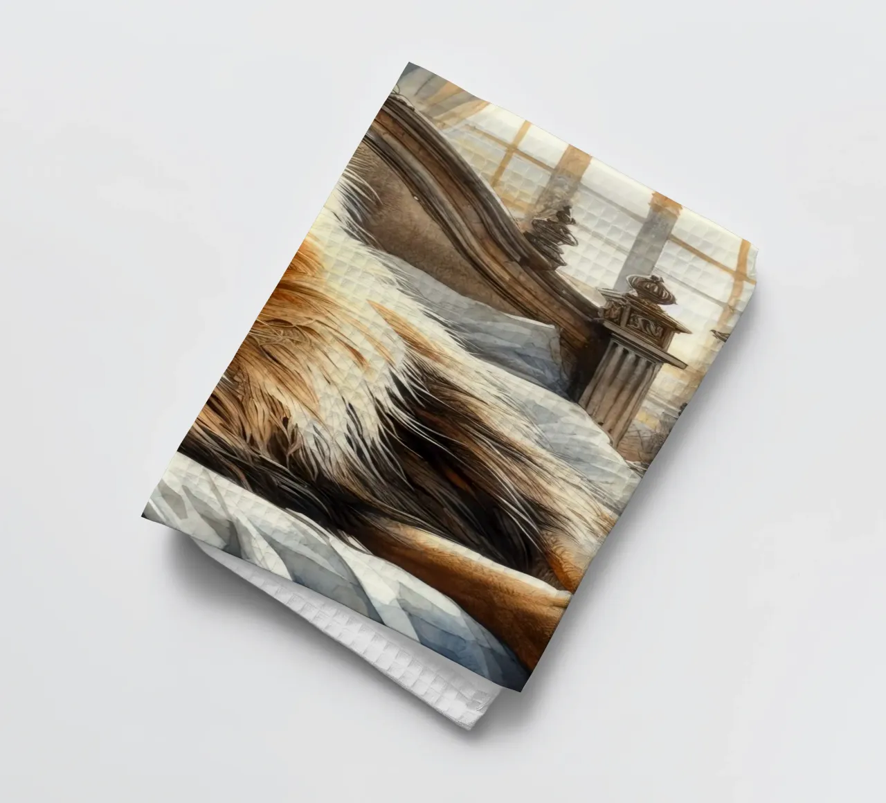 Un lion dans mon lit torchon de 🎁 ARTVI-SHOP