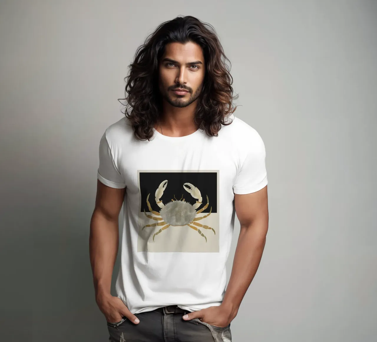 Granchio minimalista t-shirt da ThingDesign