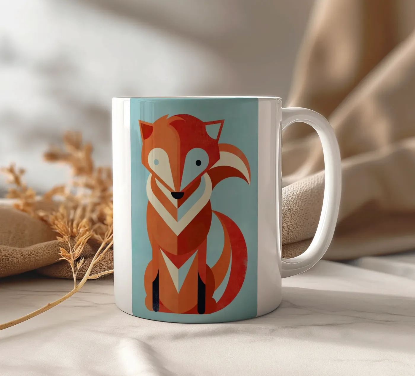 Fox ceramic mug by Jay Fleck