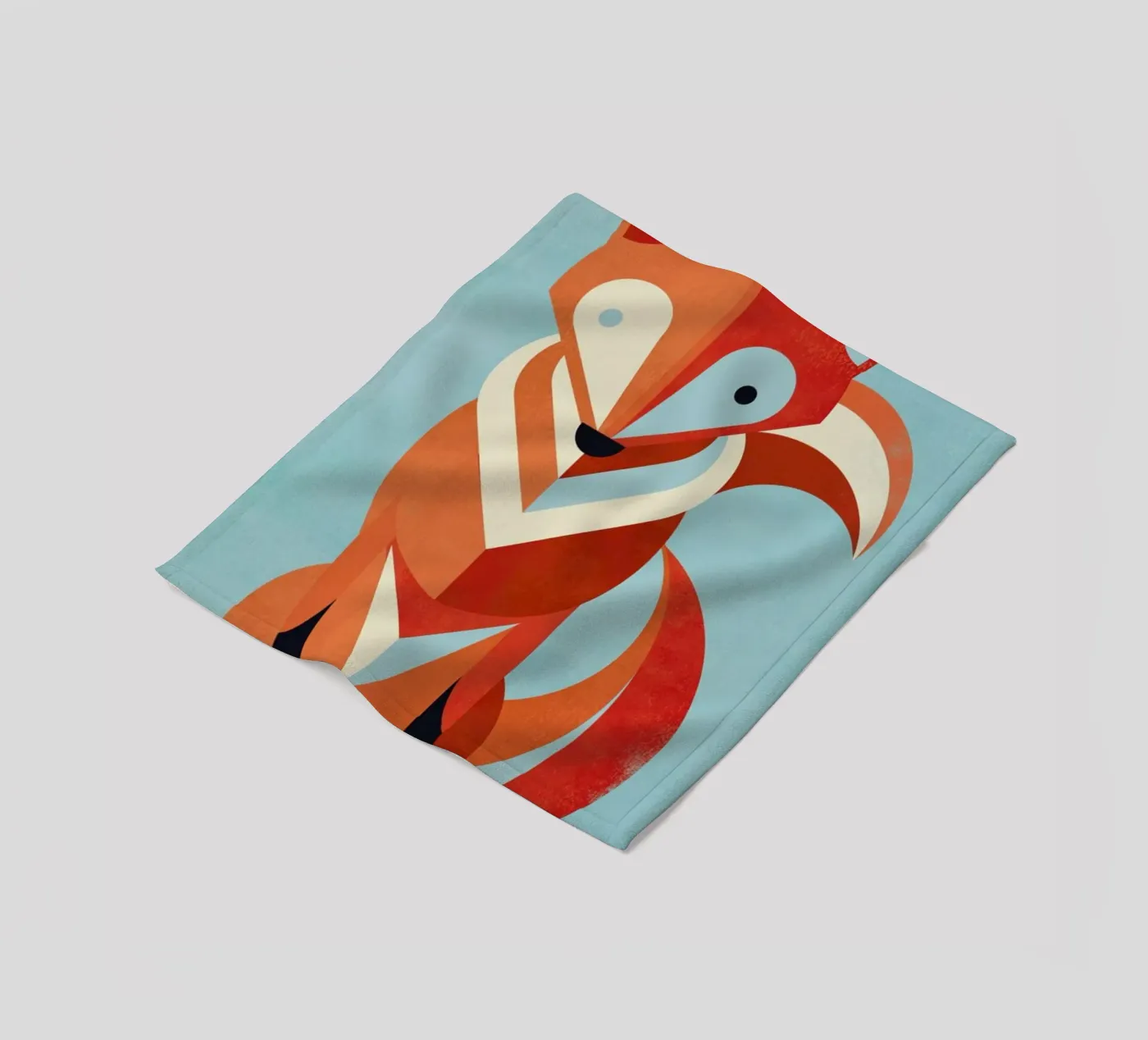 Fox fleece blanket by Jay Fleck