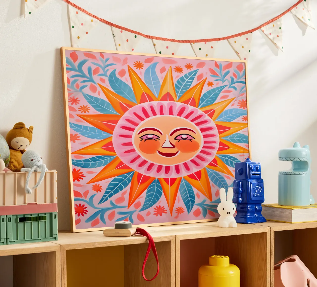 Living sun poster with aluminum frame by KidzStudio