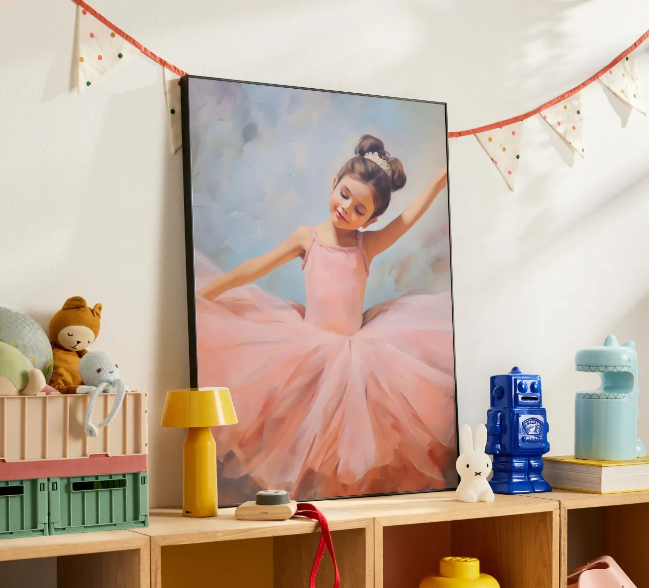 Dreaming ballerina alu-dibond by KidzStudio
