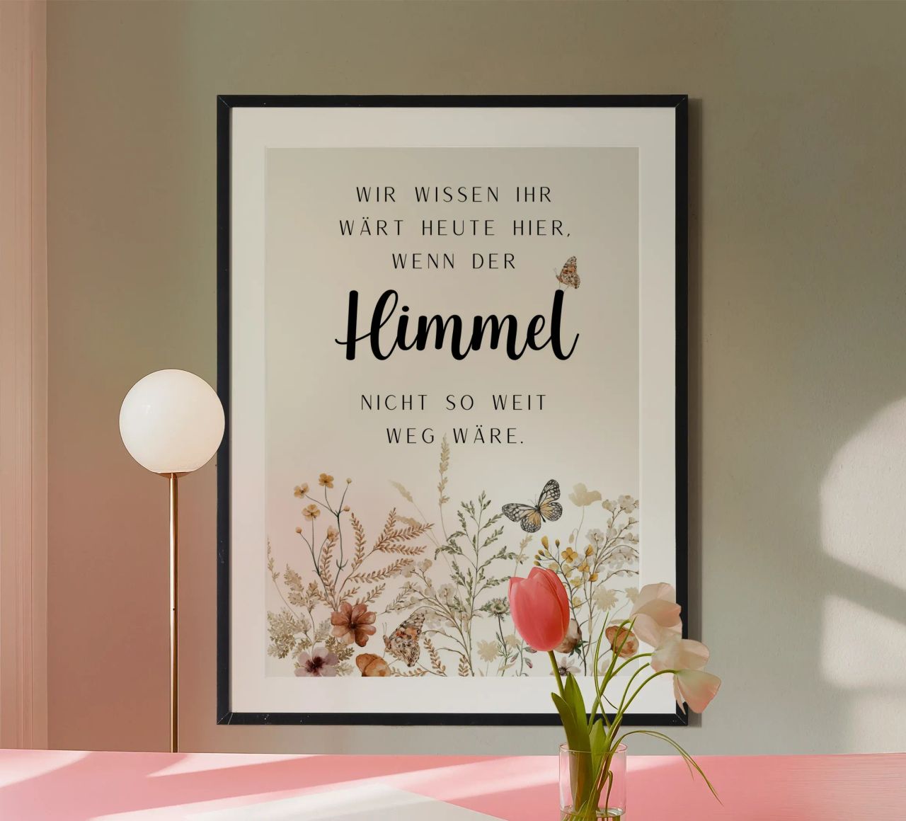 Hochzeit Gedenk-Schild - "Wir wissen ihr wärt hier, wenn der Poster von Wunderbarwir