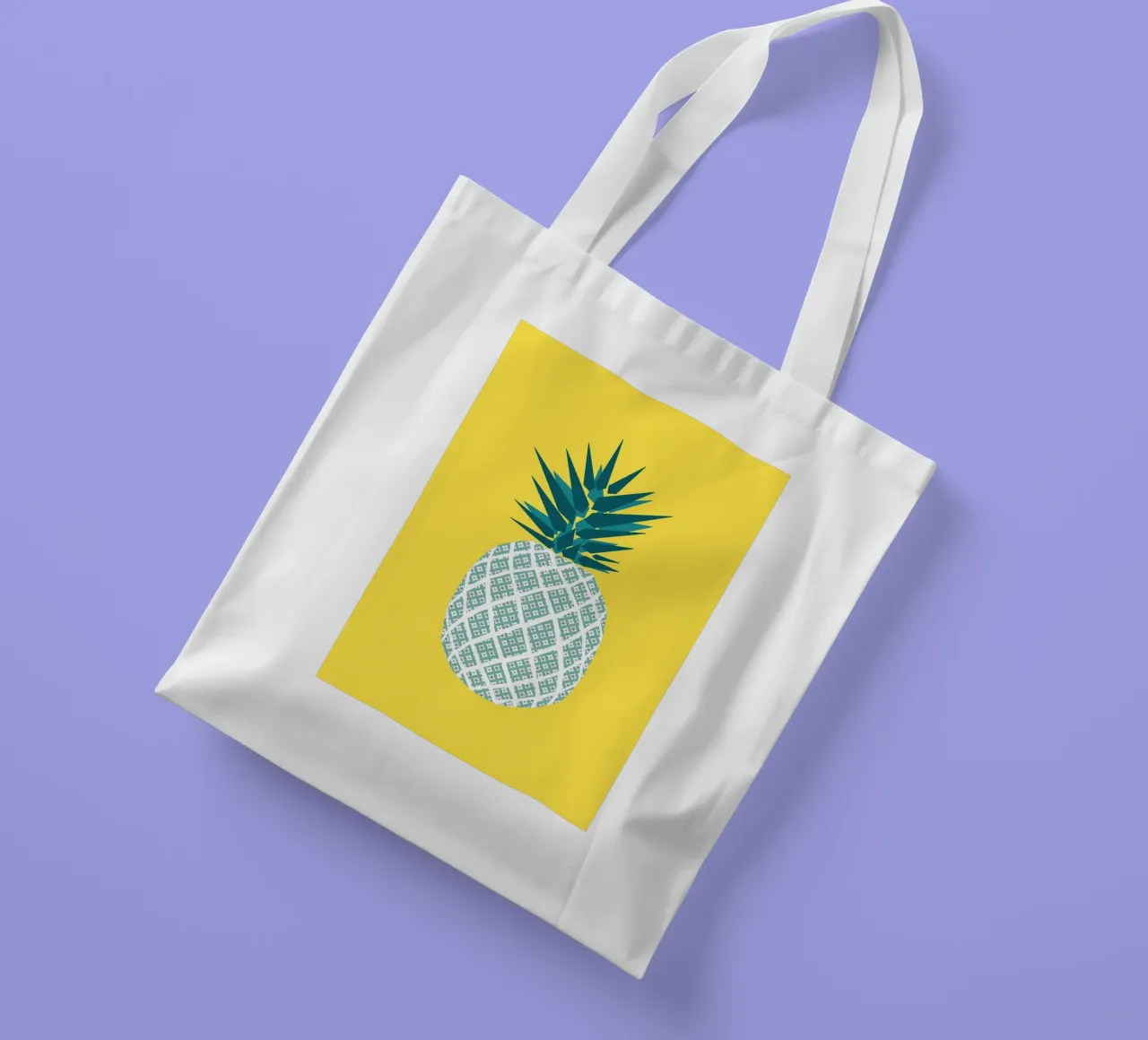 ananas jaune borsa in juta da alexiableu
