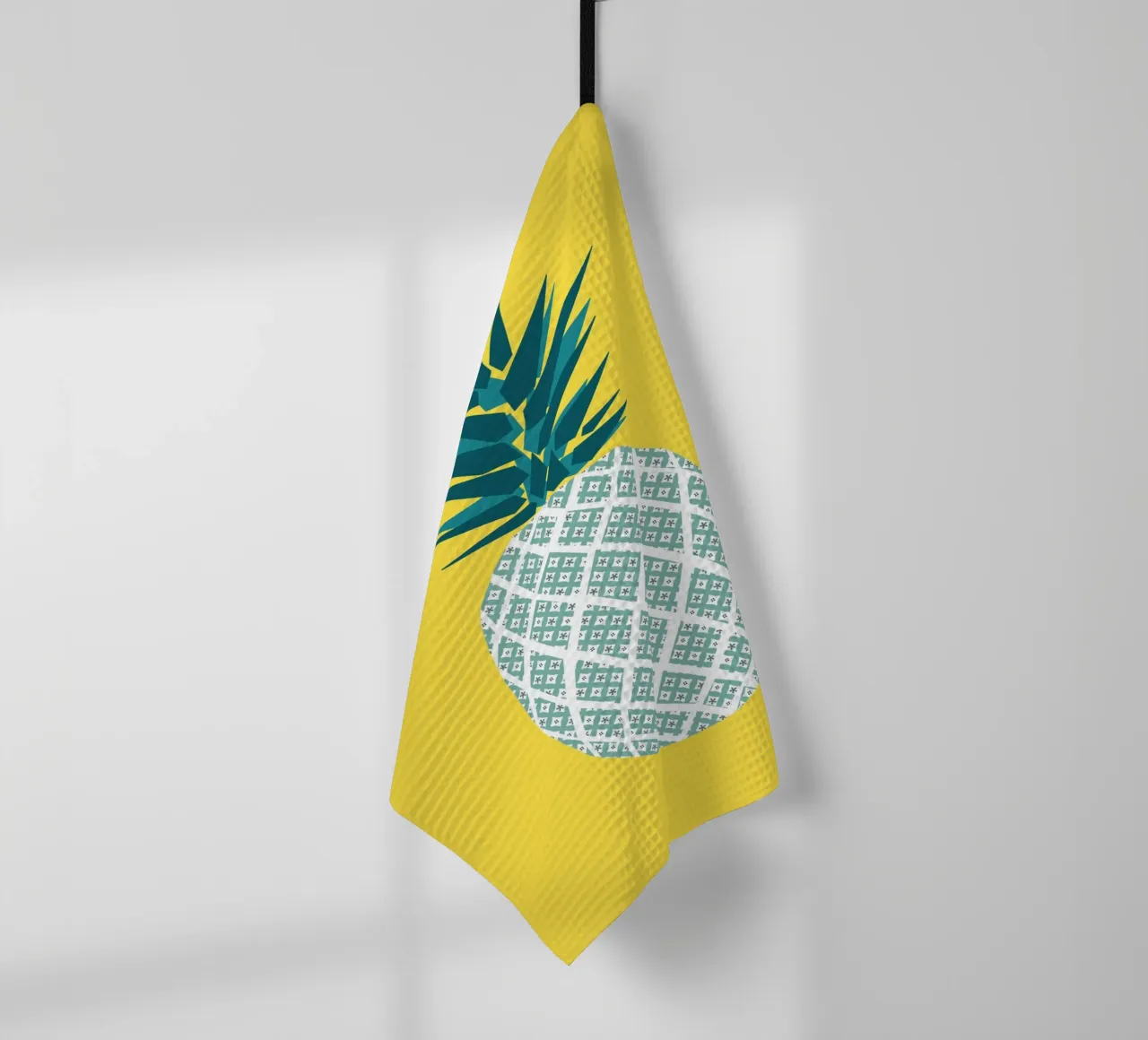 ananas jaune canovaccio da cucina da alexiableu