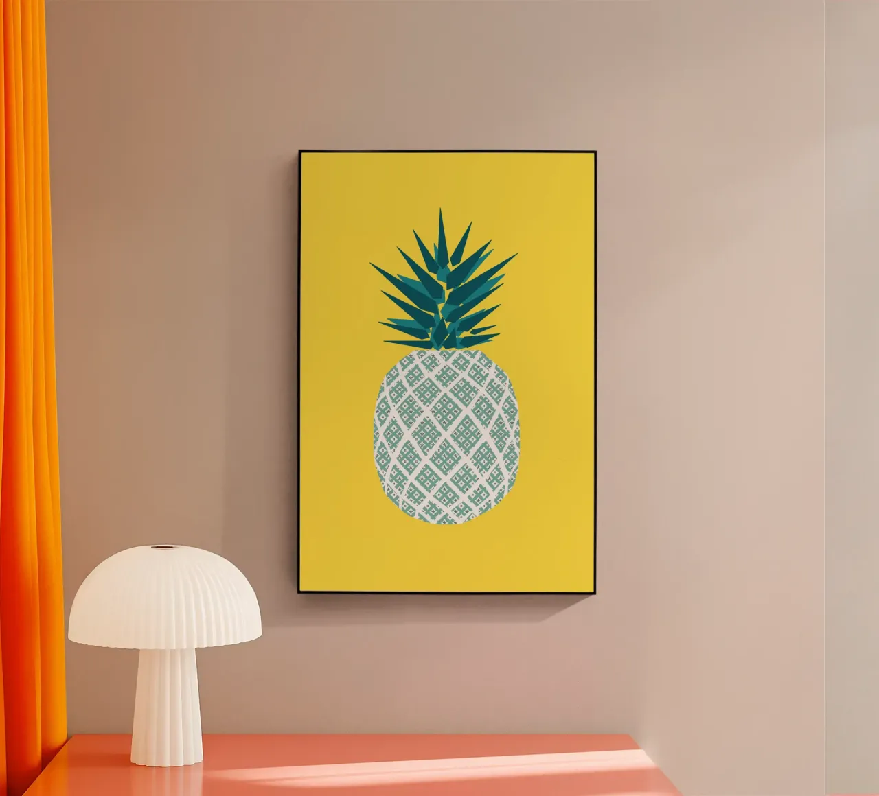 ananas jaune plexiglass da alexiableu