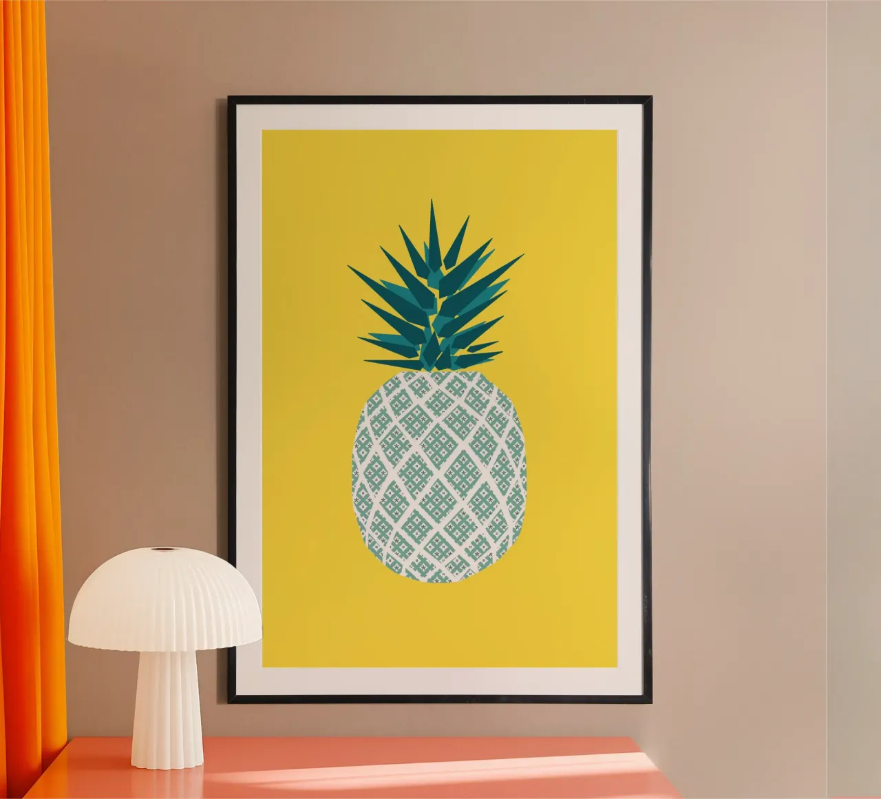 ananas jaune poster da alexiableu