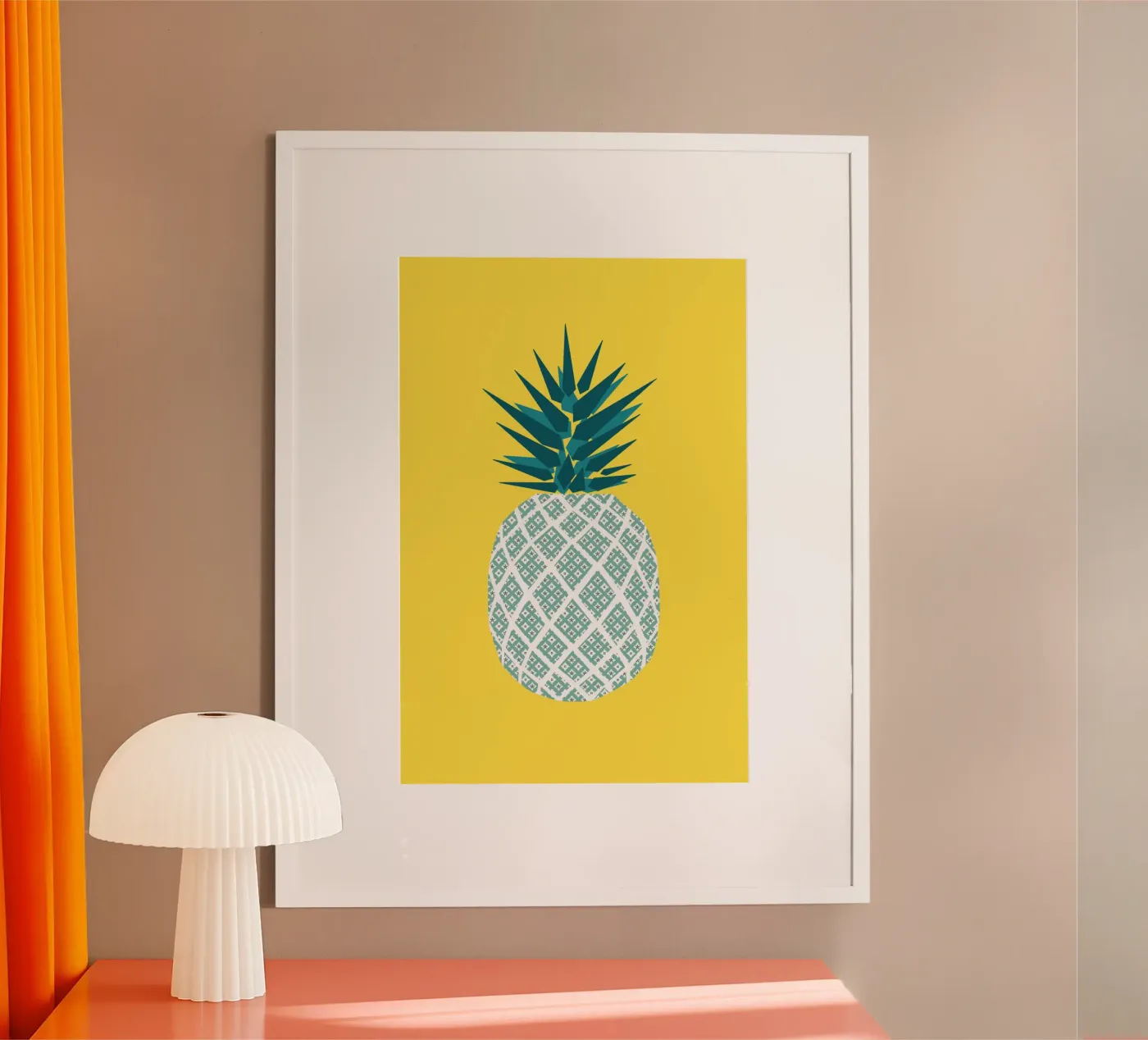 ananas jaune poster da alexiableu