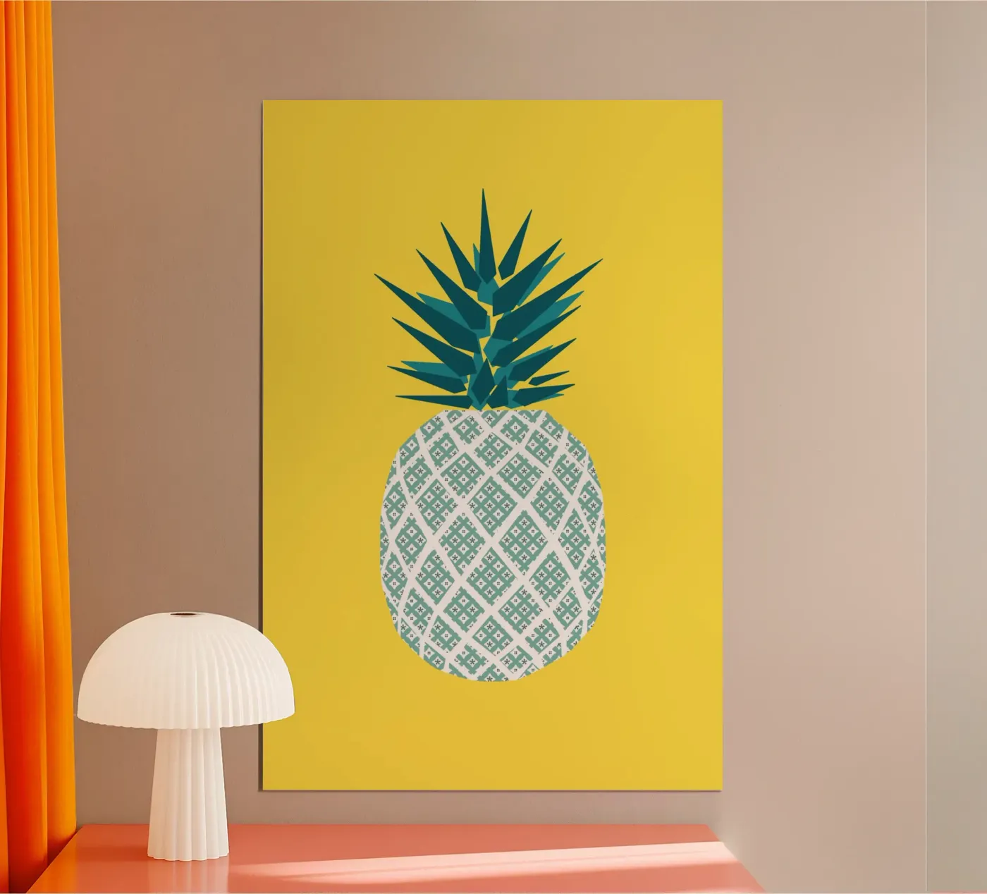 ananas jaune poster da alexiableu