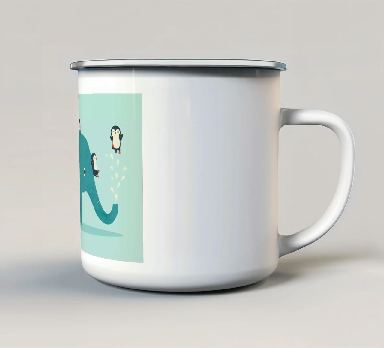 Waterslide tazza in smalto da Jay Fleck
