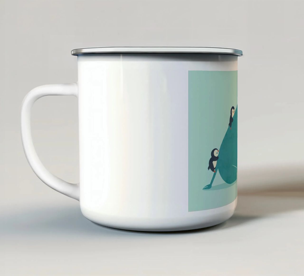 Waterslide tazza in smalto da Jay Fleck