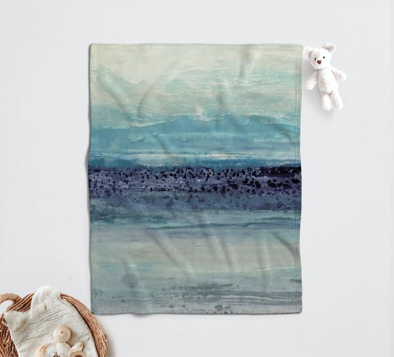 Serenity II Fleecedecke von IRIS LEHNHARDT FINE ART