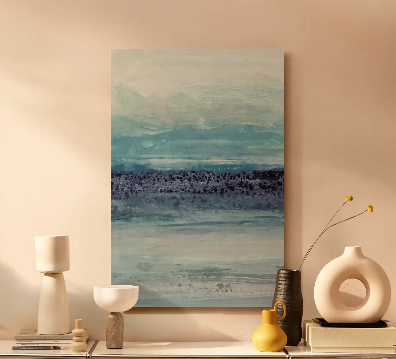Serenity II alluminio dibond con Cornice Artbox da IRIS LEHNHARDT FINE ART