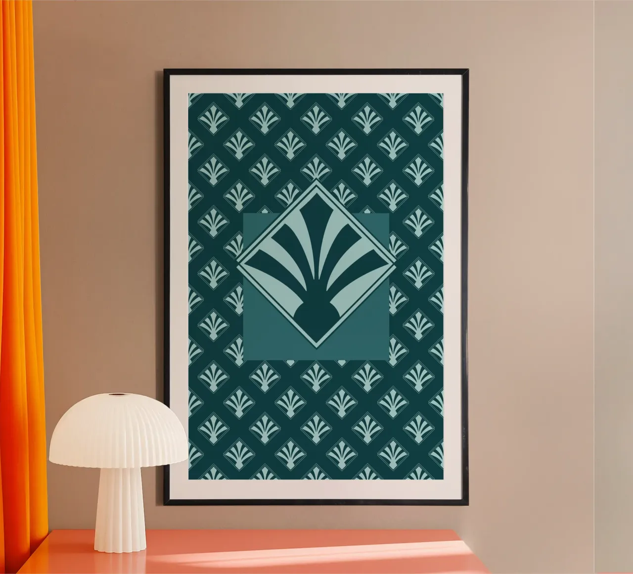 rétro poster with aluminum frame by alexiableu