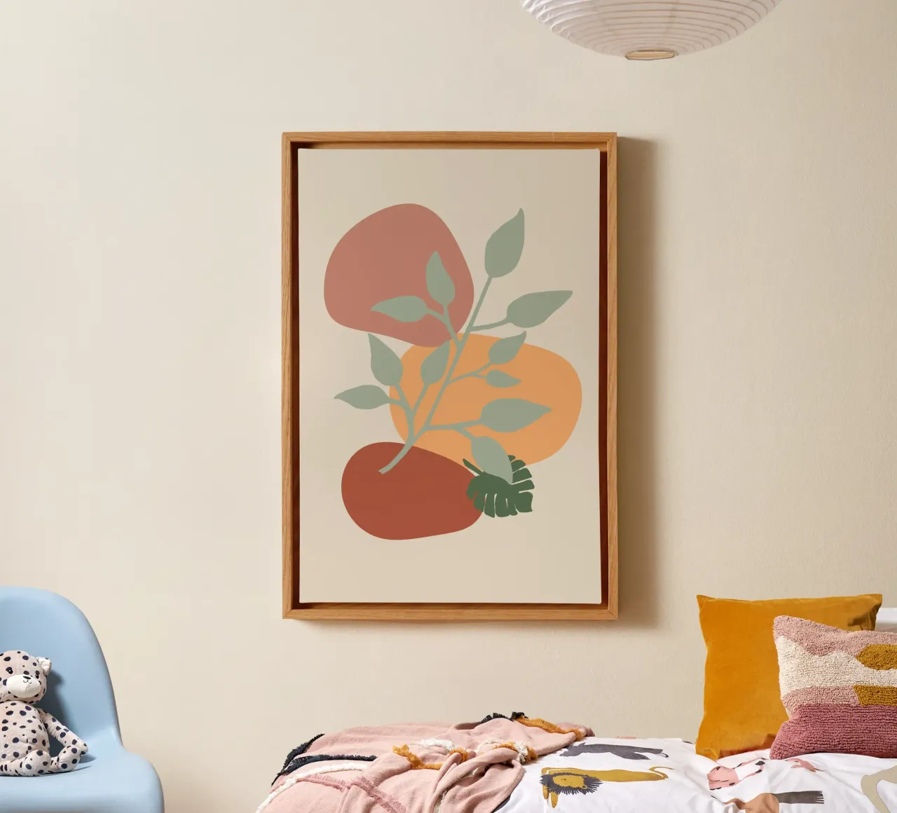 terracotta2 Leinwand mit Schattenfugenrahmen von alexiableu