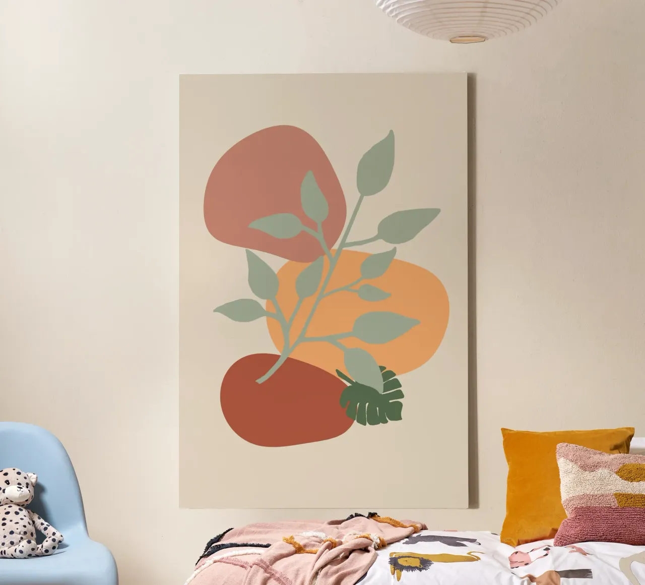 terracotta2 Leinwand mit Schattenfugenrahmen von alexiableu