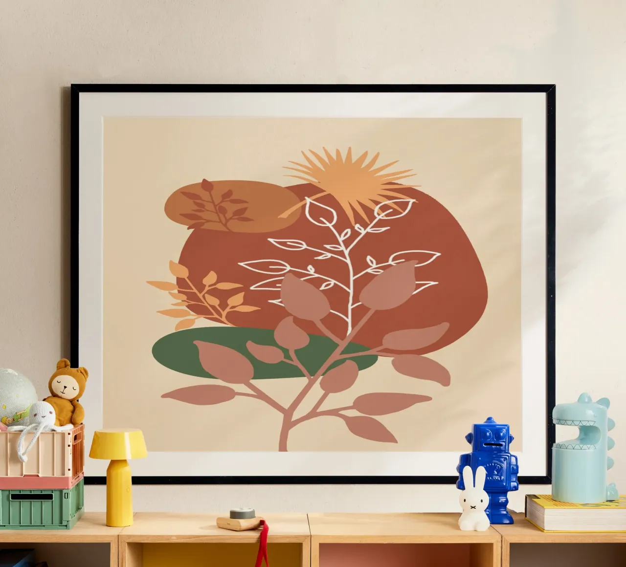 terracotta3 poster with plastic frame by alexiableu