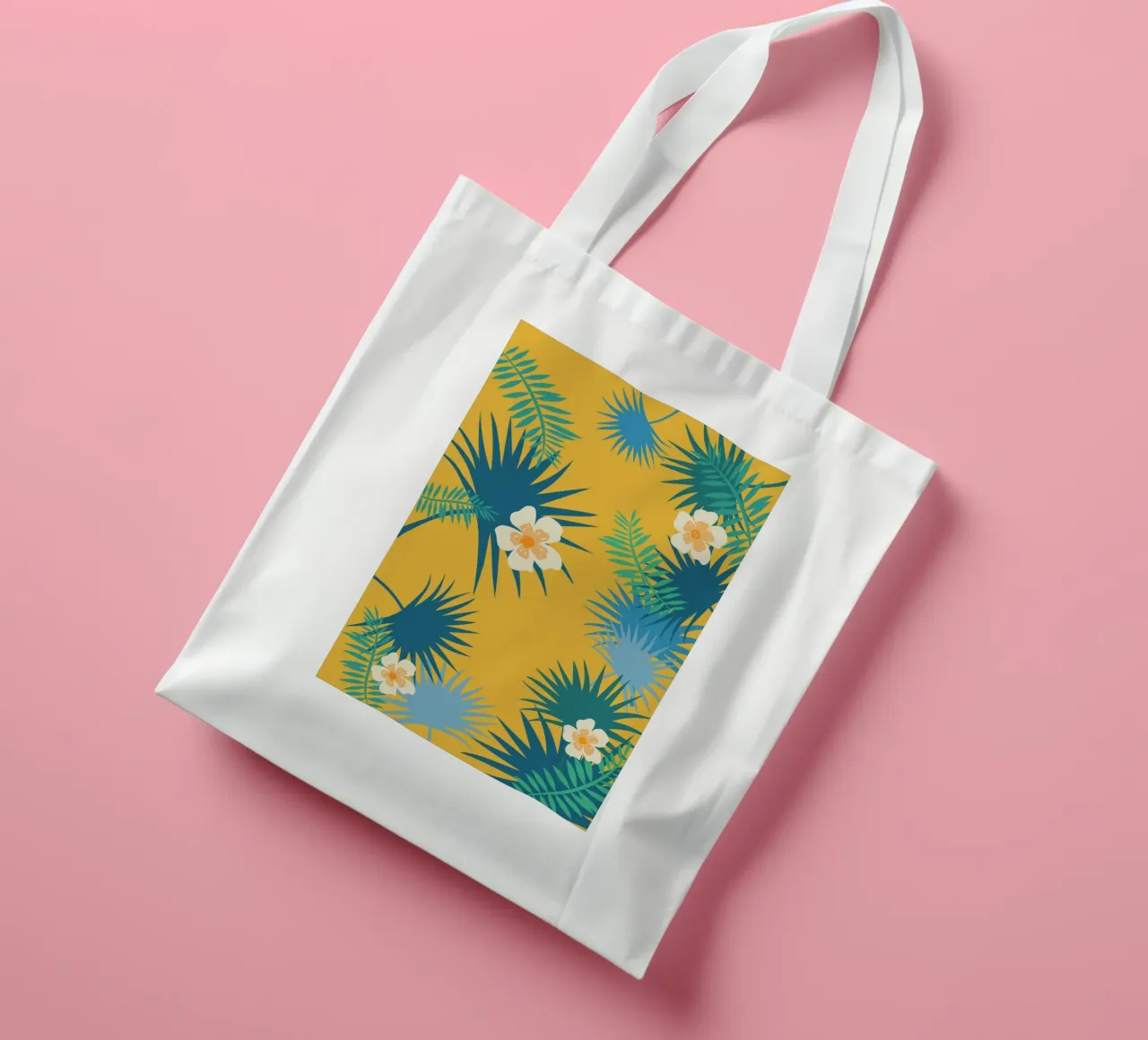 fleur jaune borsa in juta da alexiableu