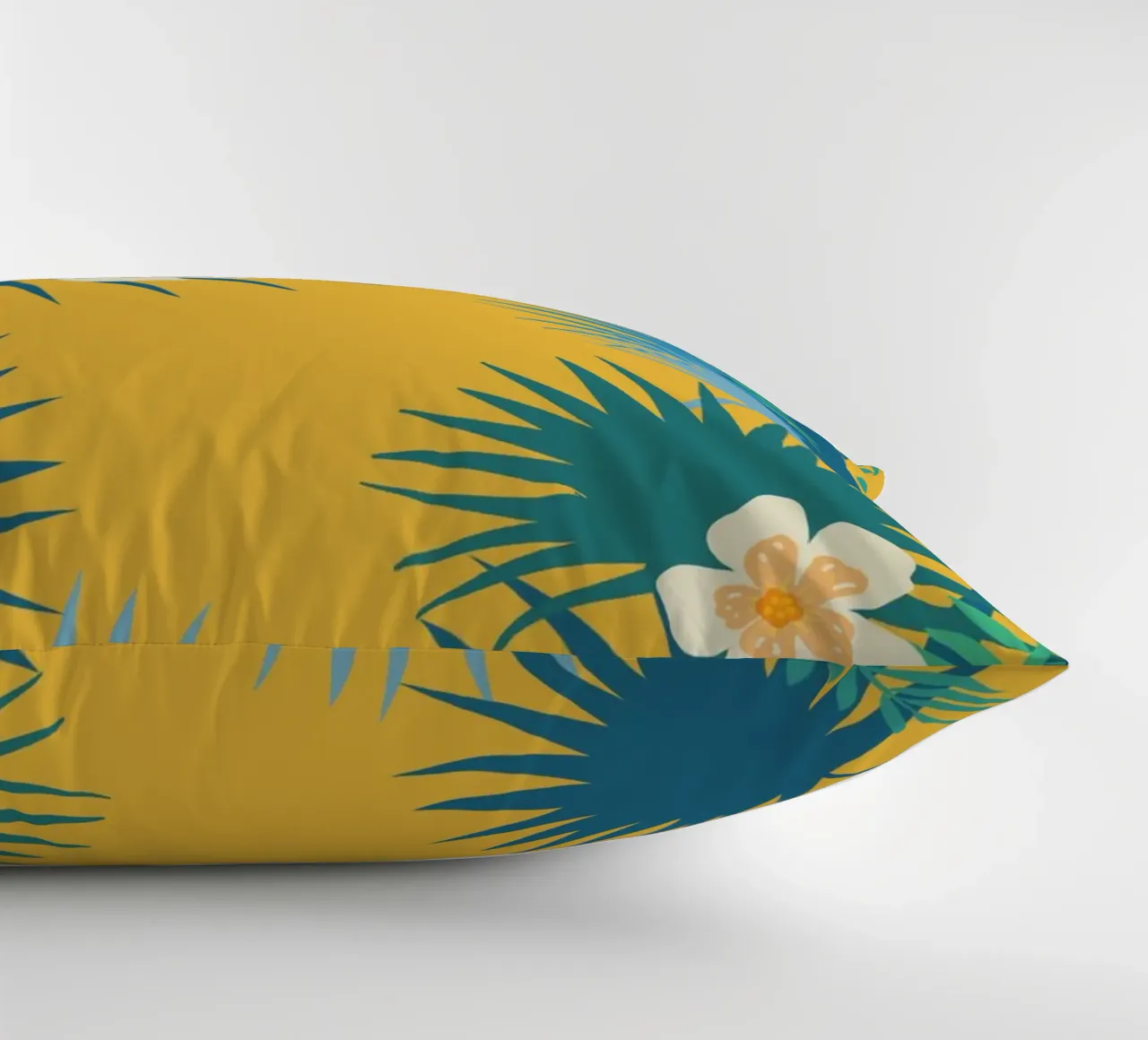 fleur jaune decorative cushion by alexiableu