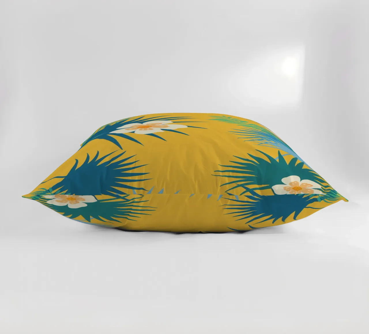 fleur jaune decorative cushion by alexiableu