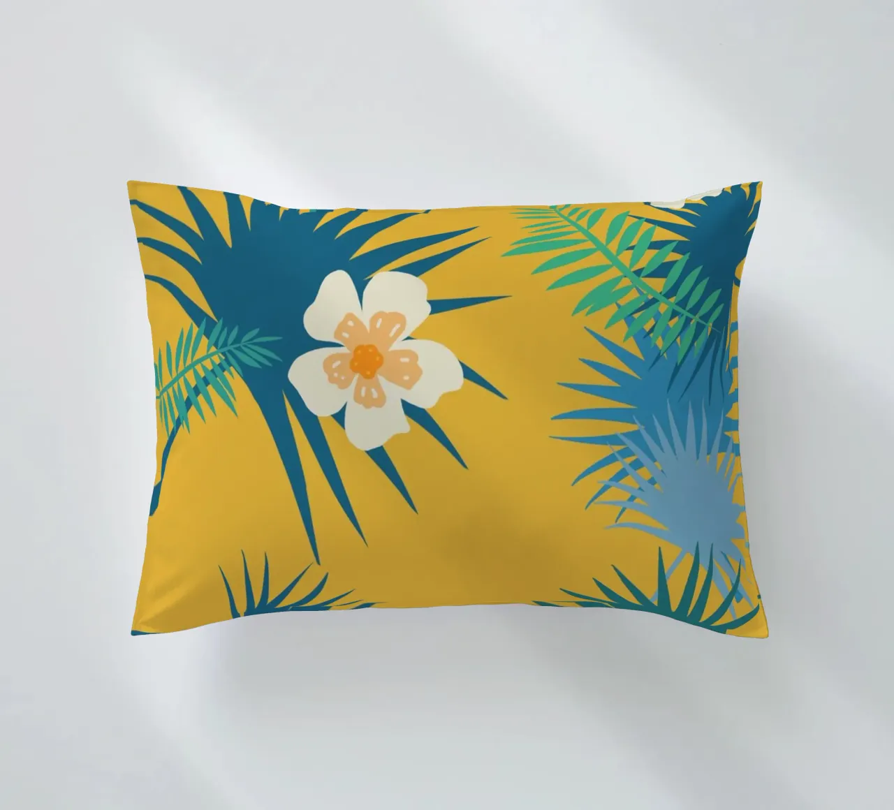 fleur jaune decorative cushion by alexiableu