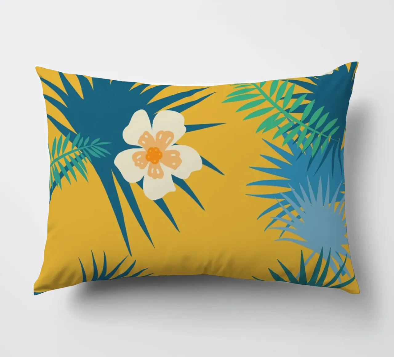 fleur jaune cuscino da alexiableu